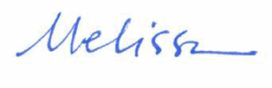 Signature: Melissa